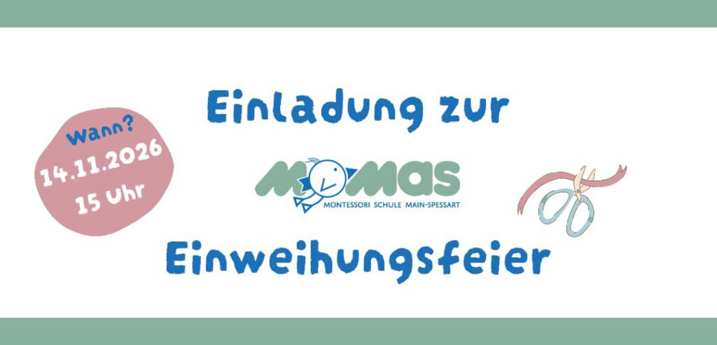 Einladung zur Momas Einweihungsfeier am 14.11.2026 um 15:00Uhr